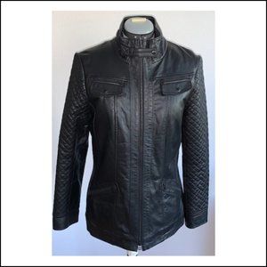 Danier - Black Winter Leather Jacket - SALE